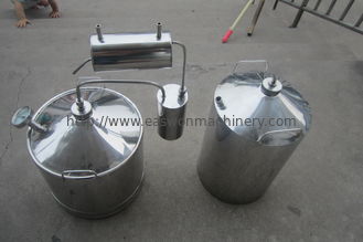 304 Paslanmaz Çelik İnek Sağım Makinesi Dia305mm 12L Süt Can Distiller