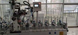 Alüminyum / Wpc / upvc / pvc için Pur Hot Melt MDF Ahşap Profil Sarma Makineleri