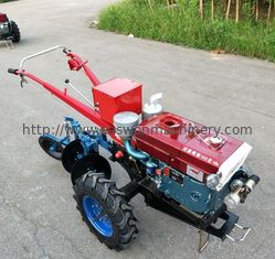 Tarım için Elektrikli Marş Mini 750mm 10hp 2 Tekerlekli Yürüyüş Traktör Dizel Motor