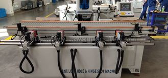 Kapı Üretimi için CNC Kilit Deliği Menteşe Yuvası Makinesi